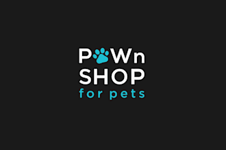 design pawn shop pets logo