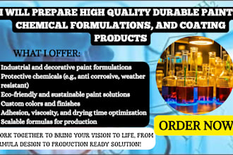 prepare high quality durable paints, chemical formulations, and coating products