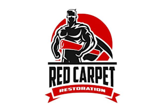 design awesome cleaning and restoration company logo