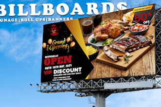design professional billboards, sign board or signage design
