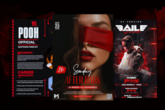 design best dj epk, media kit, press kit, film pitch deck, one sheet, music epk