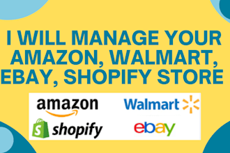 manage your amazon, walmart, ebay store for private label, 2 step ds, wholesale