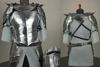 wearable cosplay model cosplay creation 3d armor  full knight armor 3d printing