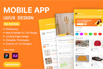 craft modern UI UX designs for mobile apps and web in figma