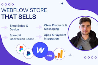 design a high converting webflow ecommerce store