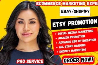 promote your shopify, etsy, ebay, and amazon store with ecommerce marketing
