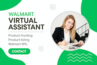 be your va for walmart wfs and 2step dropshipping