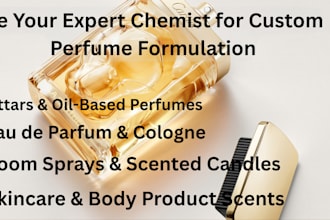 be your expert chemist for custom perfume formulation