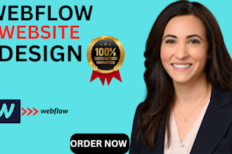 design and develop a stunning webflow website 3d landing page responsive design