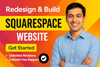 build squarespace website or redesign, design, clone website and store