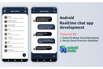 develop chat app android IOS using firebase