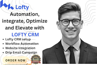 set up lofty crm lofty automation lofty workflow lofty integration idx website
