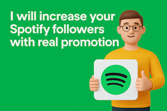 increase your spotify streams and followers with real promotion