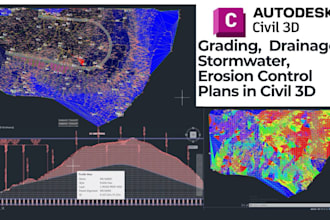 design grading, drainage, flood studies, and stormwater site plans