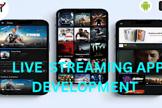develop live streaming app video streaming app  live streaming app  ott vod app