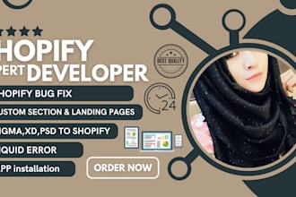 fix shopify bugs, customize theme, and liquid coding