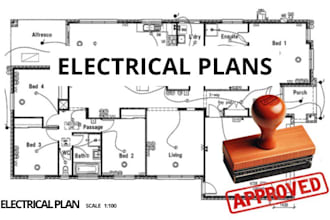 do pe stamp and design electrical plan, sld, with power system layouts