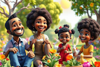 african american chldren story book illustration children storybook illustration