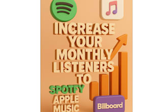 increase your monthly listeners to spotify, apple music, and billboard charts