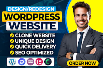 design wordpress website or redesign your existing website