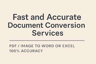 convert scanned images or pdfs to editable word excel fast