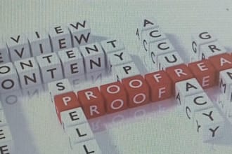 proofread and edit your reports and  documents
