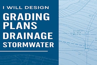 design roadway, grading, drainage and stormwater management plans in civil 3d