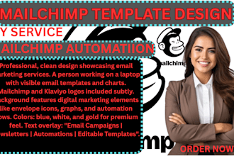do mailchimp campaign newsletters email automations editable template klaviyo