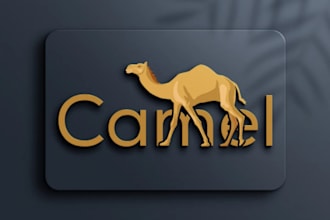 design a unique and professional camel logo for your brand