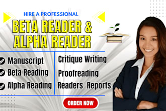 beta  read your book, a fiction or nonfiction book