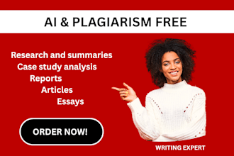 do case study analysis, research and summary writing