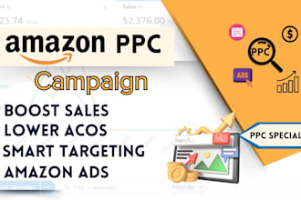 be your expert amazon PPC manager to boost sales and lower acos