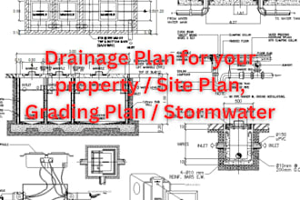 do grading plan, drainage plan, site plan, city permit