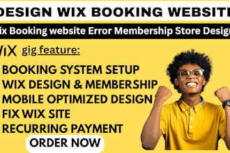 build paid wix subscription store design membership website fix booking error