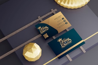 design custom business card plus logo