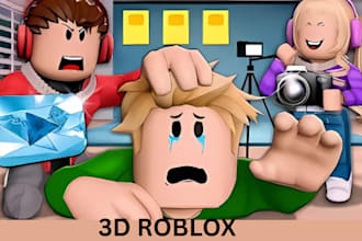create custom 3d roblox ugc models assets avatars items lowpoly and game props