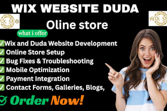 build wix web shop carrd website design duda store fix customize wix bugs