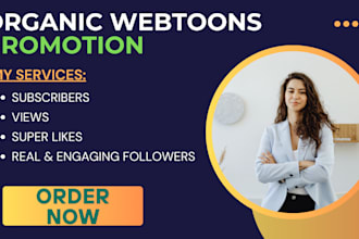 do webtoon promotion in 24hrs superfast and be your series manager