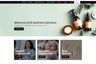 design a stunning aesthetics website clinic and nurse wordpress website