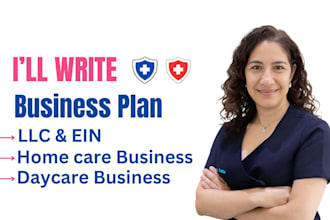 do home care and daycare llc registration, obtain ein and write business plan