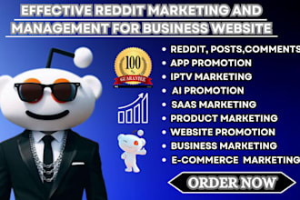 do reddit post ecommerce business ai website app saas product crypto token SEO