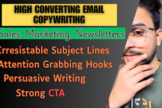 copywrite highly converting emails and sales email