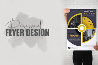 design a professional business flyer for party,church,real state,club