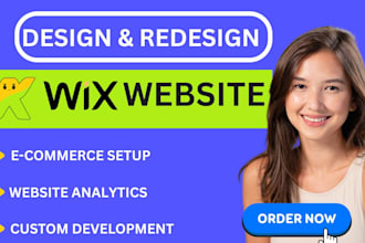 create wix website and redesign wix website, wix online store