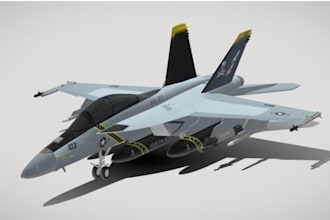 do 3d military aircraft, jet model, drone design, sci fi vehicle design