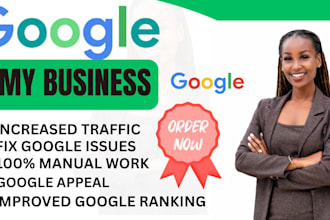 reinstate and fix suspended google my business profile, and optimize gmb profile