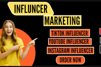 identify instagram, tiktok, youtube influencers list for influencer marketing