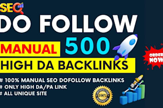 build do follow contextual backlinks SEO high da link building