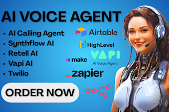 ai voice agent zapier make com synthflow ai retell ai vapi ai twilio integration