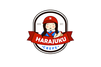 create a cute harajuku mascot logo for your crepe or food brand